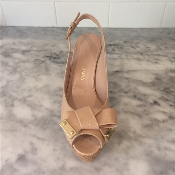 COPY - Stuart Weitzman Patent Leather Wedges - Picture 1 of 7